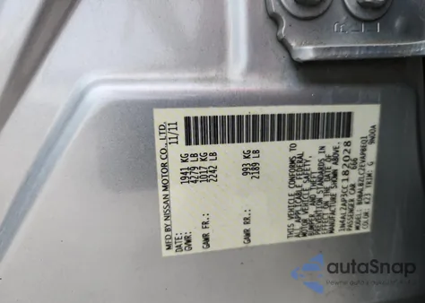 2012 Nissan Altima Base from USA, damaged, VIN 1N4AL2AP3CC182028